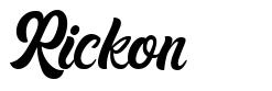 Rickon шрифт