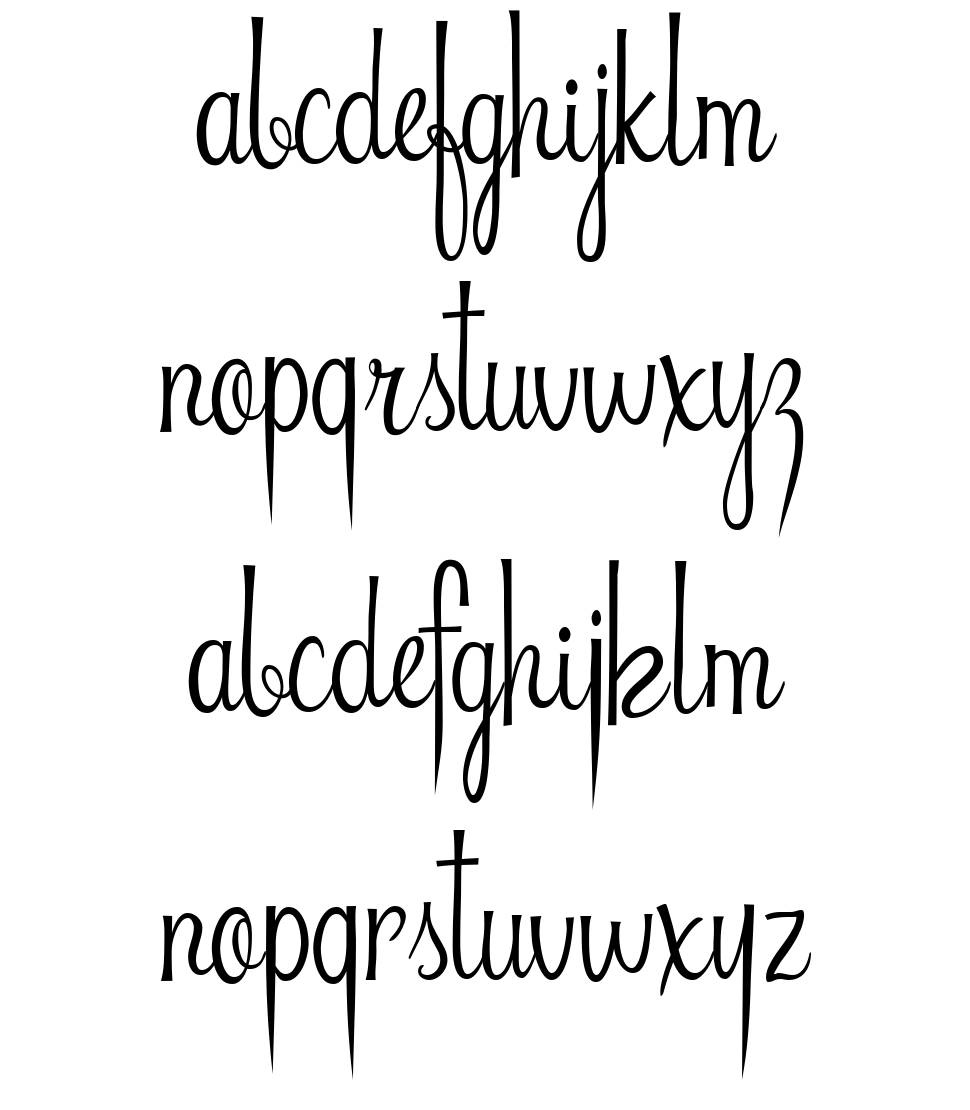 Riddle font specimens
