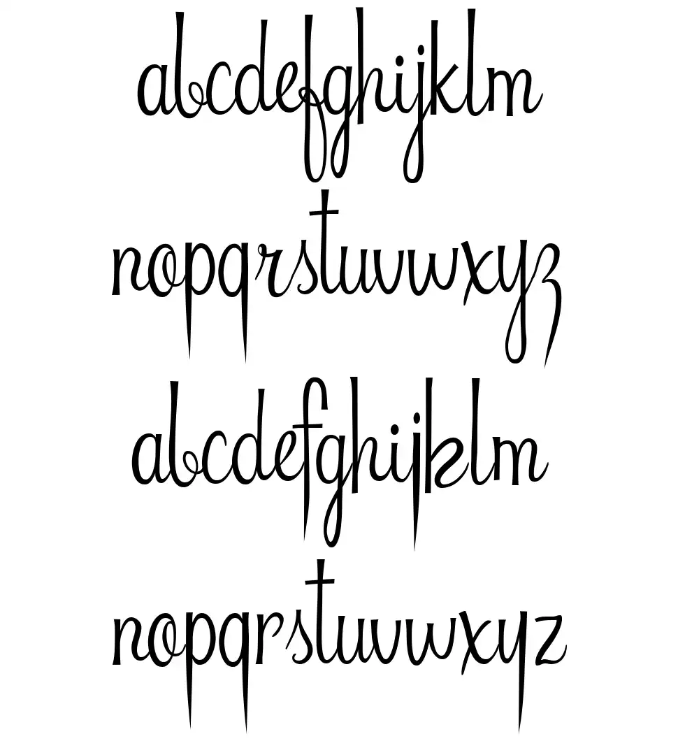 Riddle font specimens