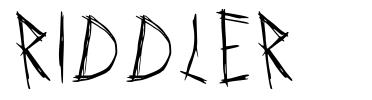 Riddler шрифт