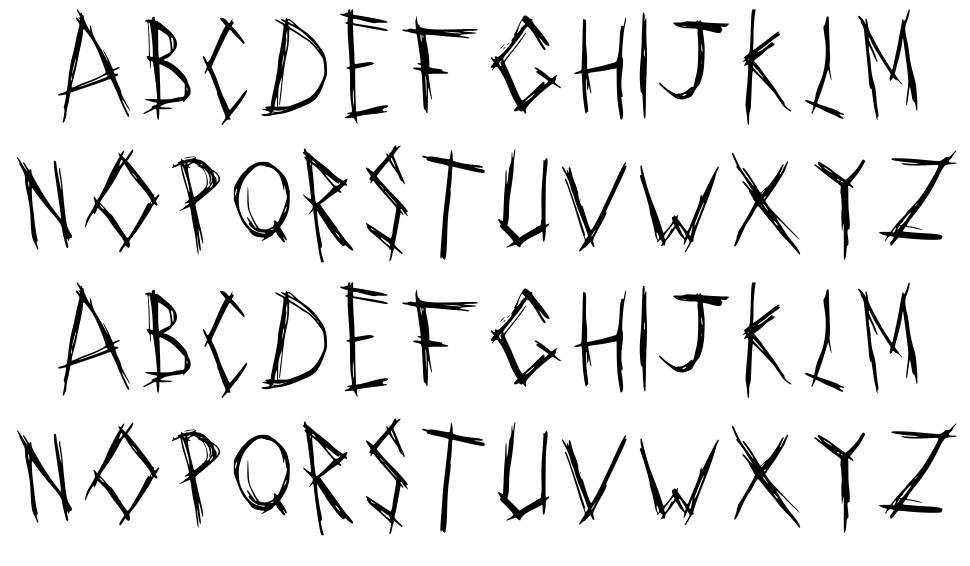 Riddler 字形 标本