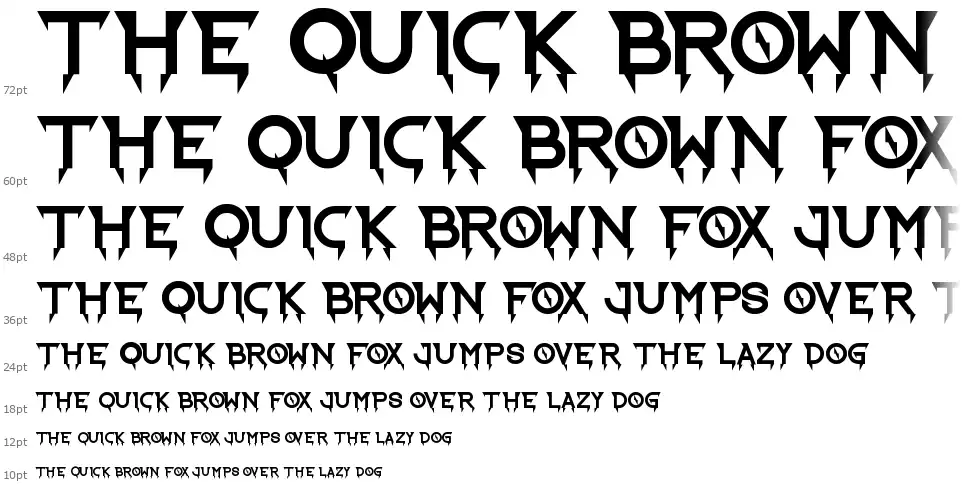 Ride the Lightning font by weknow FontRiver