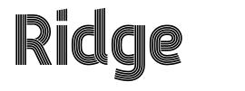 Ridge 字形
