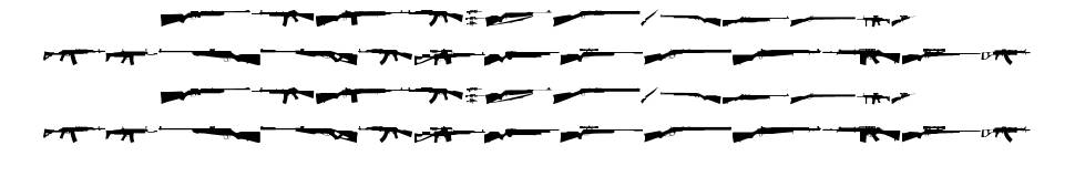 Rifle Bats TFB font specimens