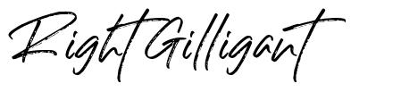 Right Gilligant шрифт