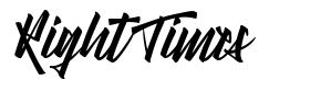 Right Times font