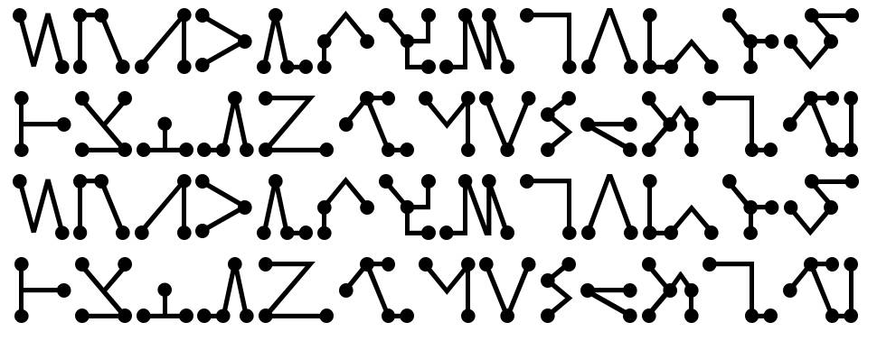 Rigidia font Örnekler