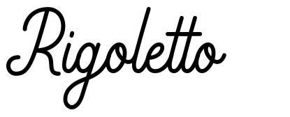 Rigoletto schriftart