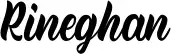 Rineghan font