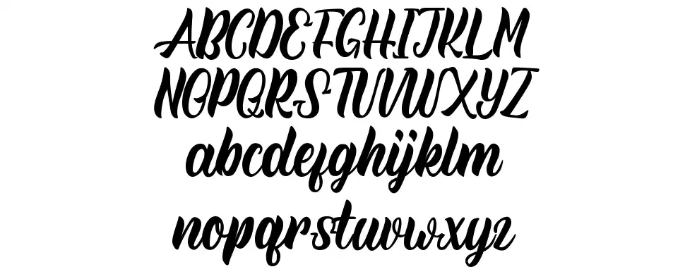 Rineghan font specimens