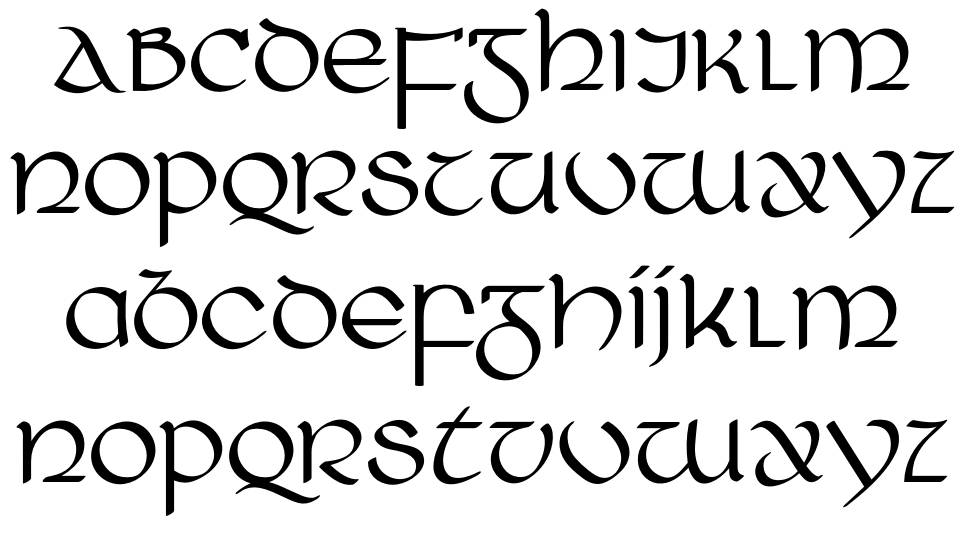 Ring of Kerry font Örnekler