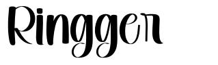 Ringger шрифт