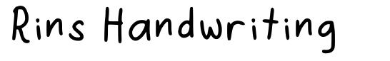Rins Handwriting font