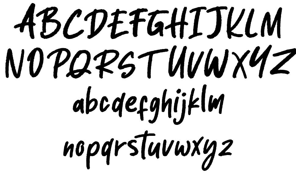 Rintjany font specimens