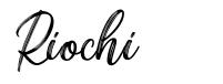 Riochi czcionka
