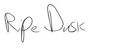 Ripe Dusk шрифт