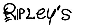 Ripley's font