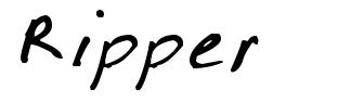 Ripper шрифт