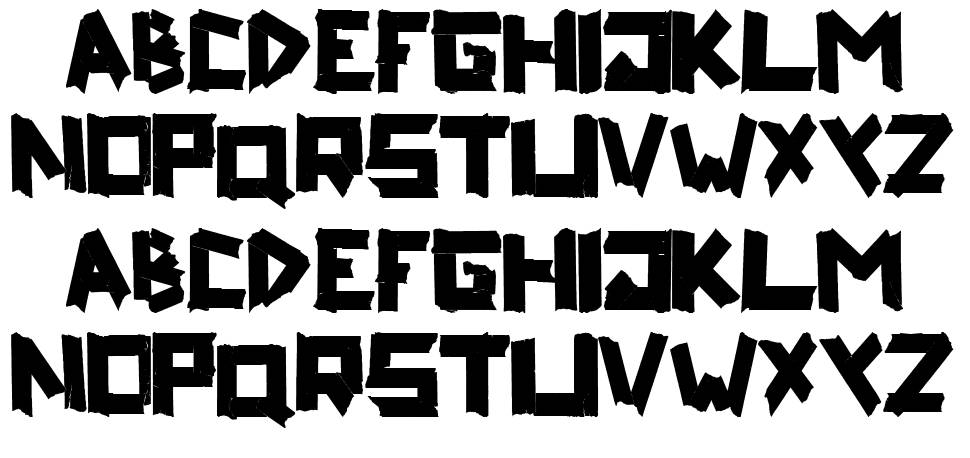 RipTape font specimens
