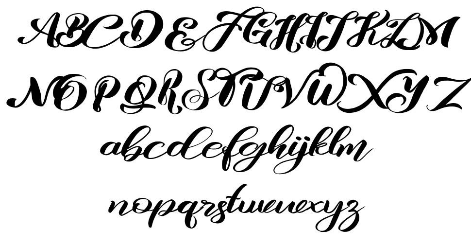 Risalove font specimens