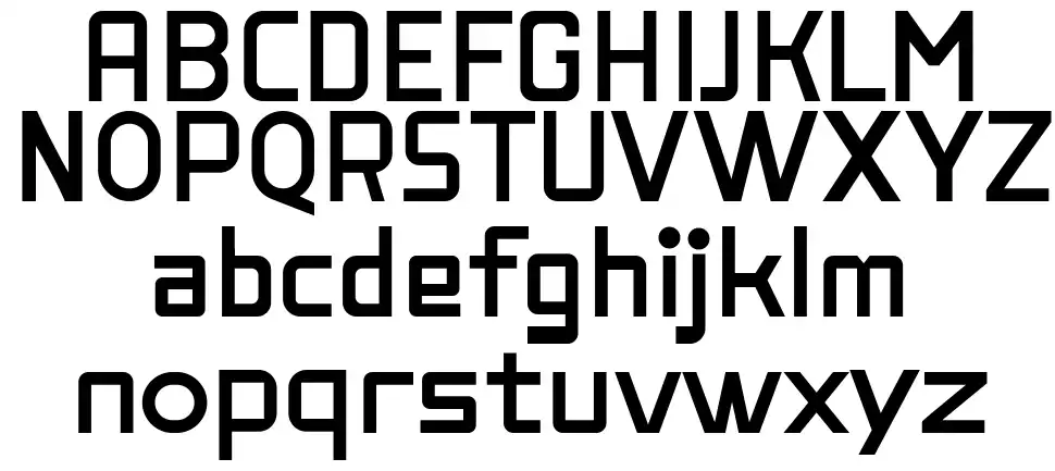 Rishgular Modelfont specimens