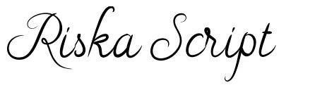 Riska Script schriftart