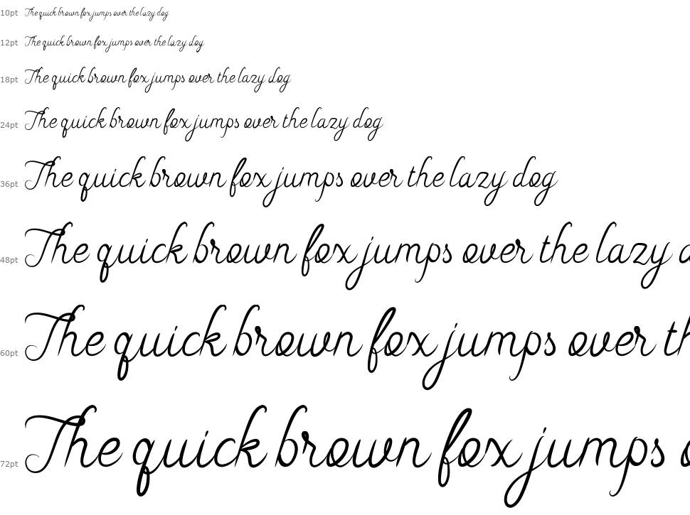 Riska Script font Waterfall