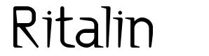 Ritalin 字形