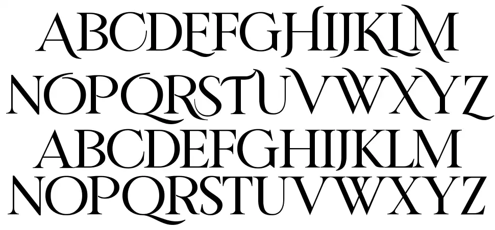 Riverflows font specimens