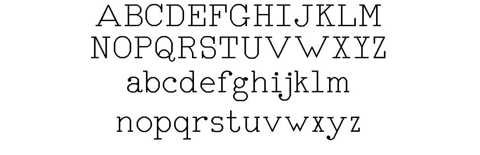 RM Typerighter font specimens
