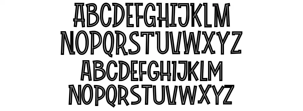 Roadkey Line font specimens