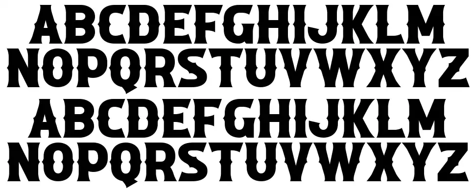 Roadstore font specimens