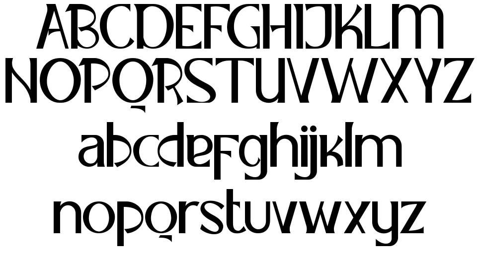 Robberly font specimens