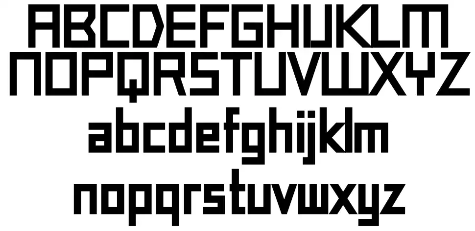 Robot font specimens