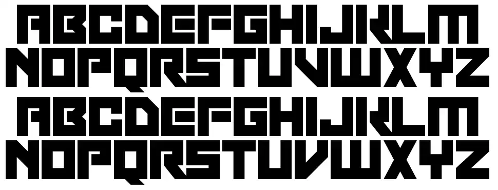 Robot Invaders font specimens