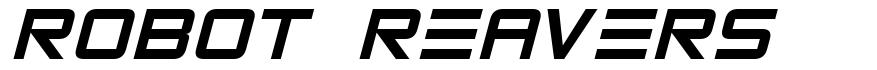 Robot Reavers font