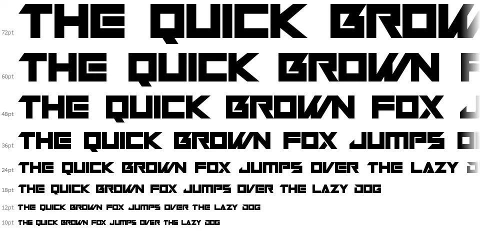 Robot Worldfont waterfall