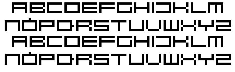 Robotastic font Örnekler