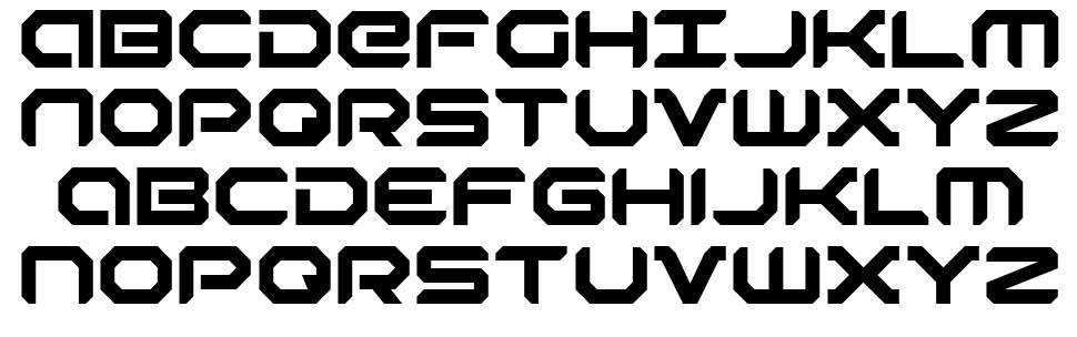 Robotaur font specimens