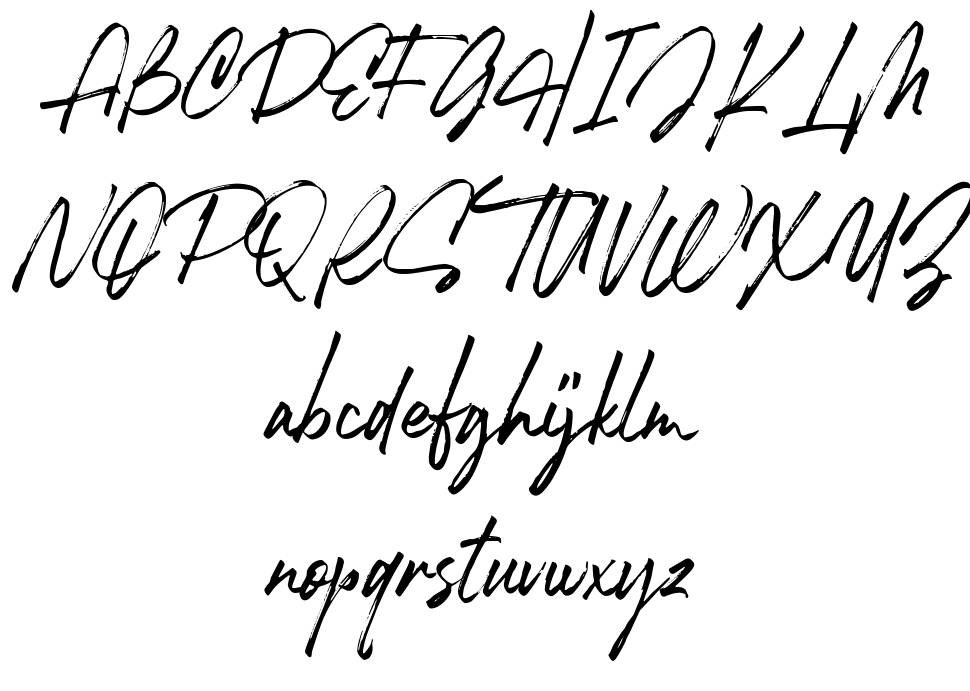 Robusta II font specimens