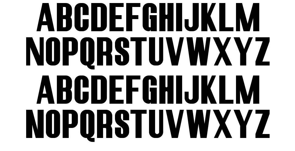 Robusta II Sans font specimens