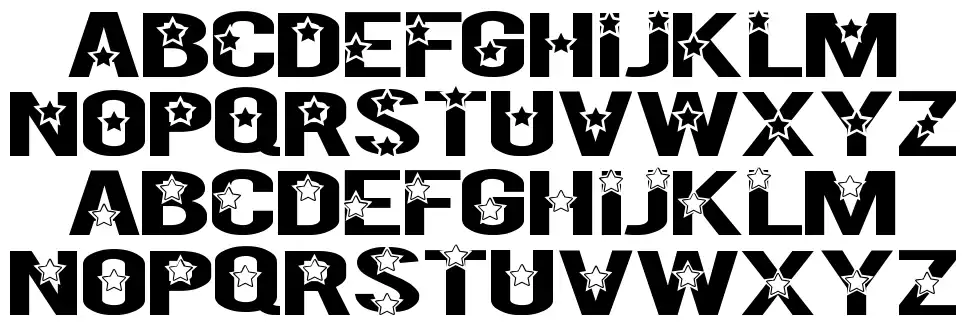 Rock X Start TFBfont specimens