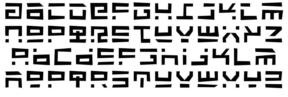 Rocket Type font specimens