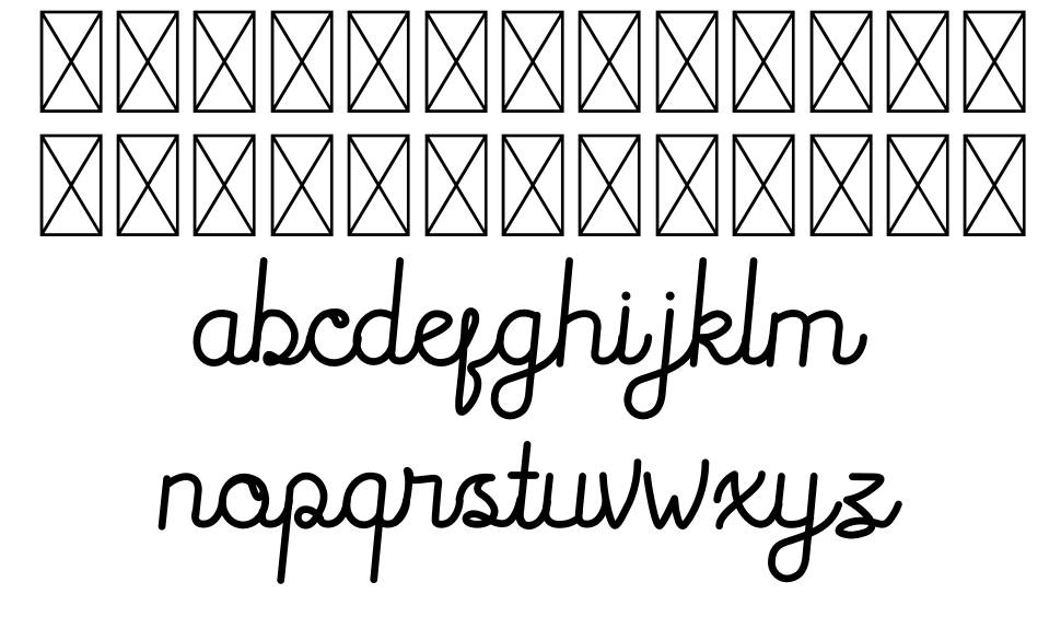 Rocklen Script font specimens