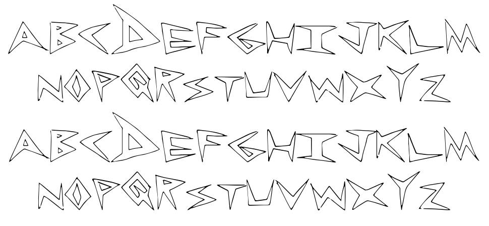 RockLess font specimens