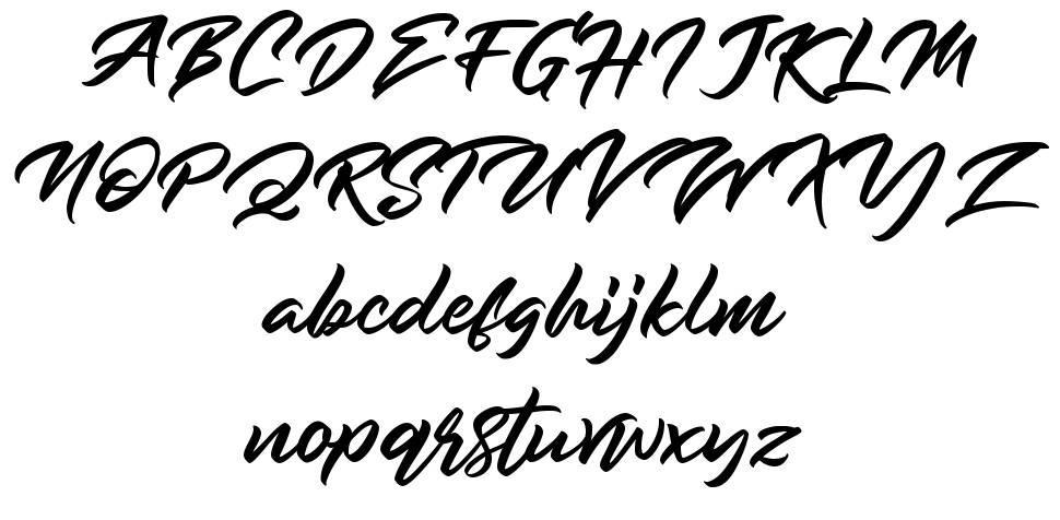 Rockmore font specimens