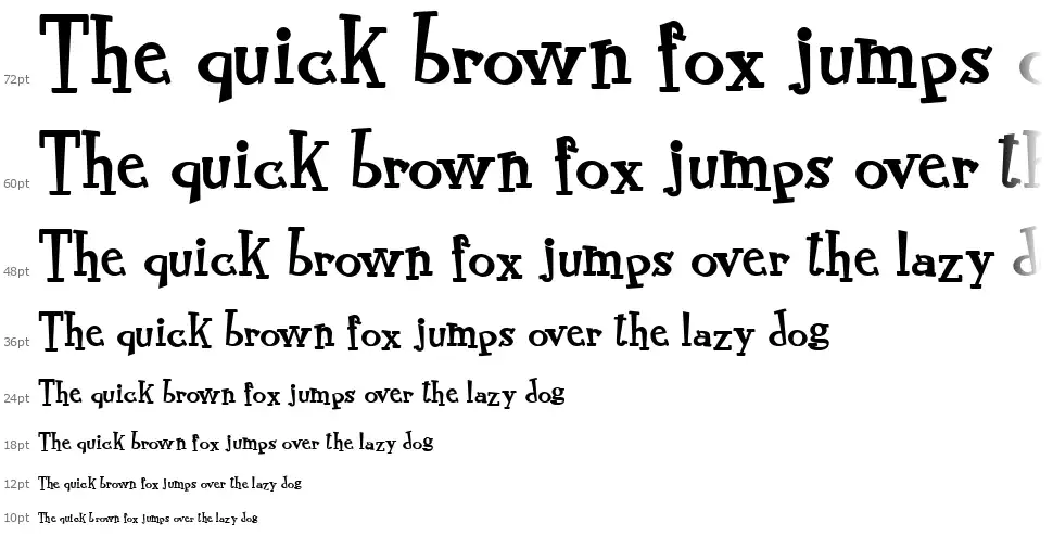 RocknRoll Typofont waterfall