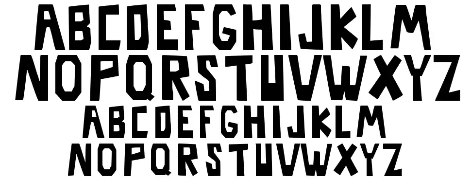 Rocko font specimens