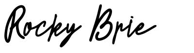 Rocky Brie font