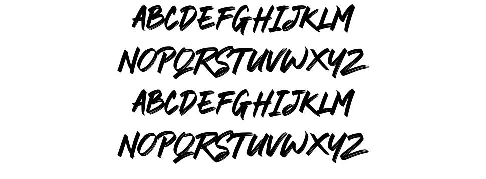 Rodamas font Örnekler